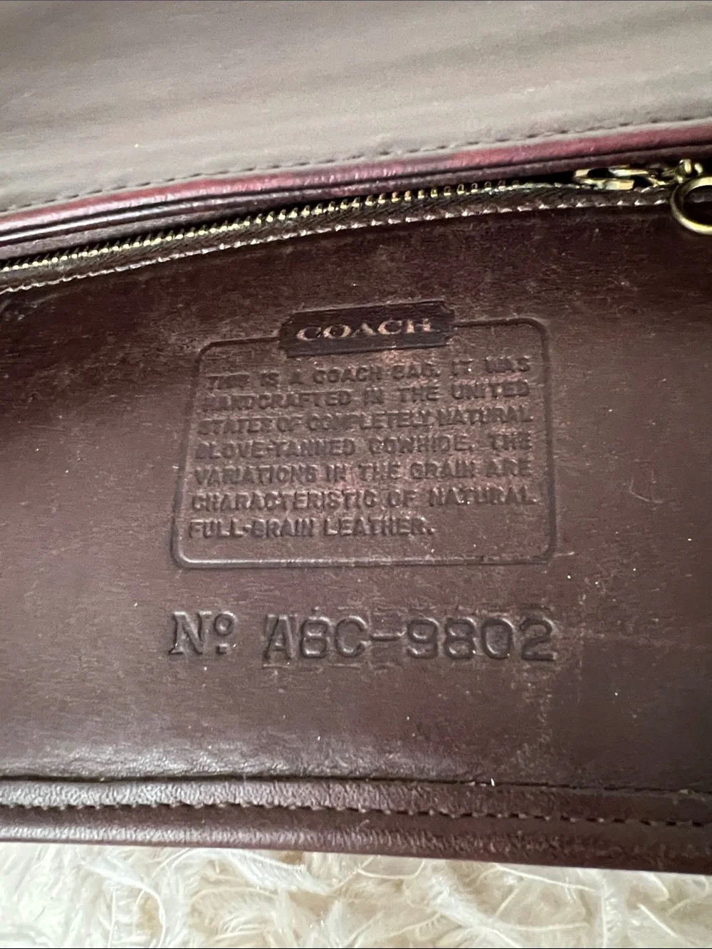 Coach Vintage  Mahogany Equestrian Leather Crossbody Bag
